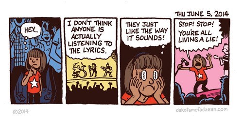Music,lyrics,web comics