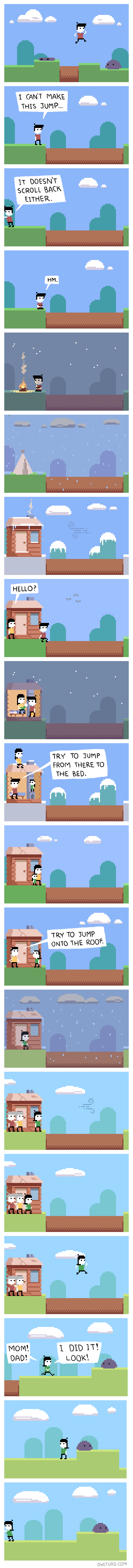 gaming video games scrolling Sad platformers web comics - 8248036608
