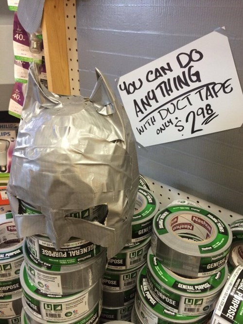 monday thru friday,retail,batman,duct tape