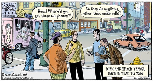 cellphones,iPhones,Star Trek,web comics