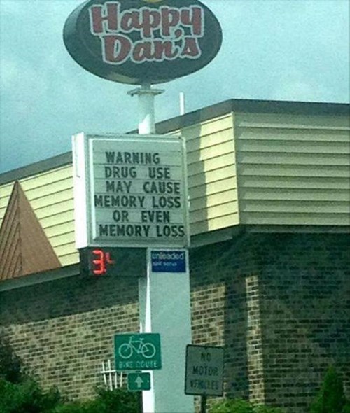 memory,monday thru friday,sign