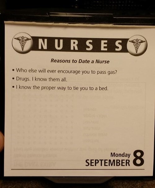 dating monday thru friday nurse