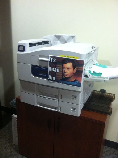 monday thru friday,sign,Star Trek,printer,g rated