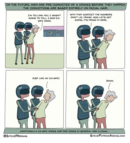 minority report,dads,dad jokes,sad but true,divorce,web comics