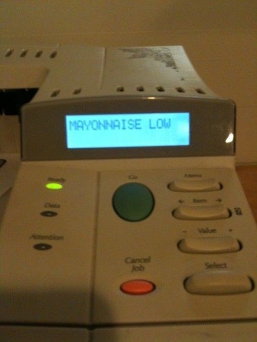 monday thru friday mayonnaise printer - 8340740352