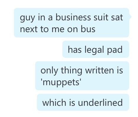 bus,commute,monday thru friday,muppets,g rated