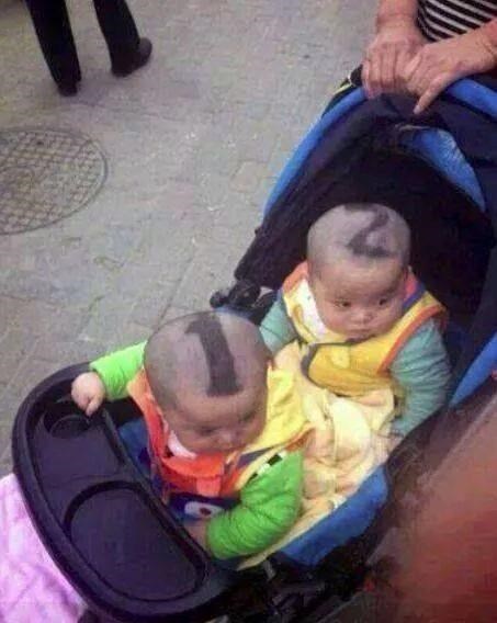 hair baby haircut parenting twins - 8369208576