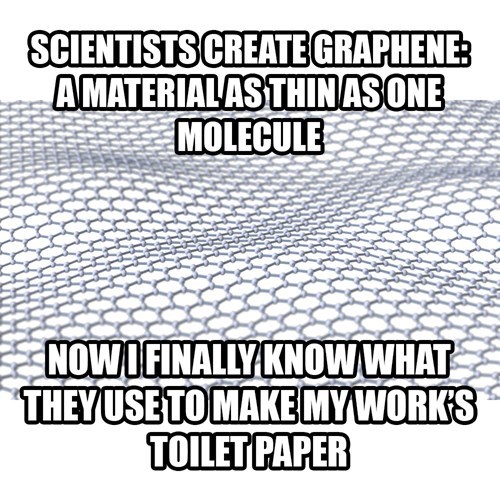 graphene,monday thru friday,toilet paper,science,g rated