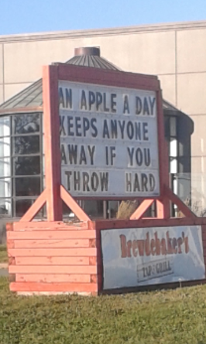 monday thru friday sign restaurant g rated
