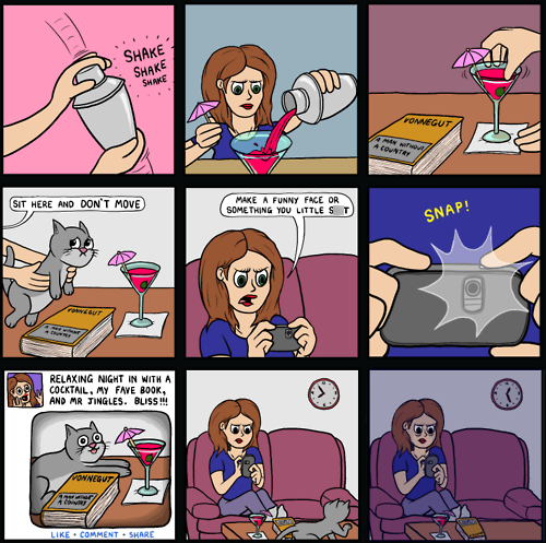 sad but true,social media,Cats,web comics