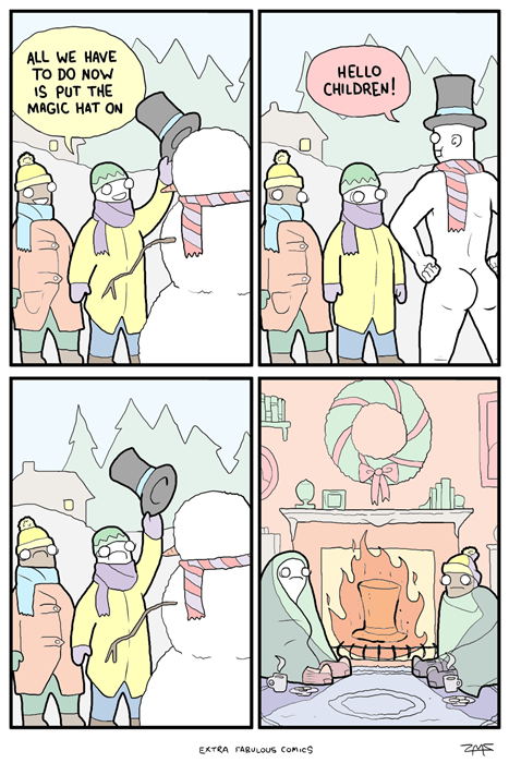 yikes,winter,web comics,snowman