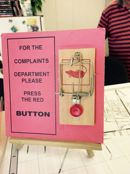 complaining monday thru friday mousetrap