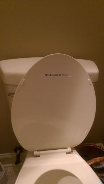 monday thru friday,label,bathroom,toilet,g rated