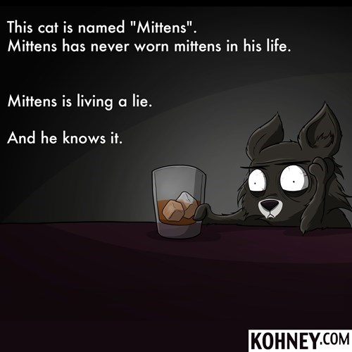 mittens lies kitten sad but true web comics - 8552390912