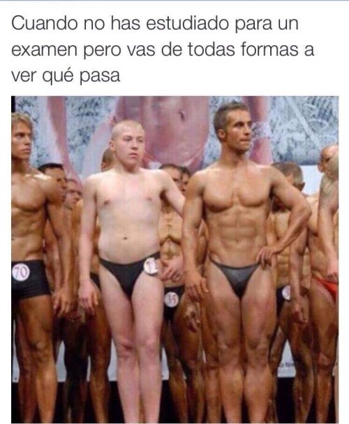 vas a examen sin preparacion