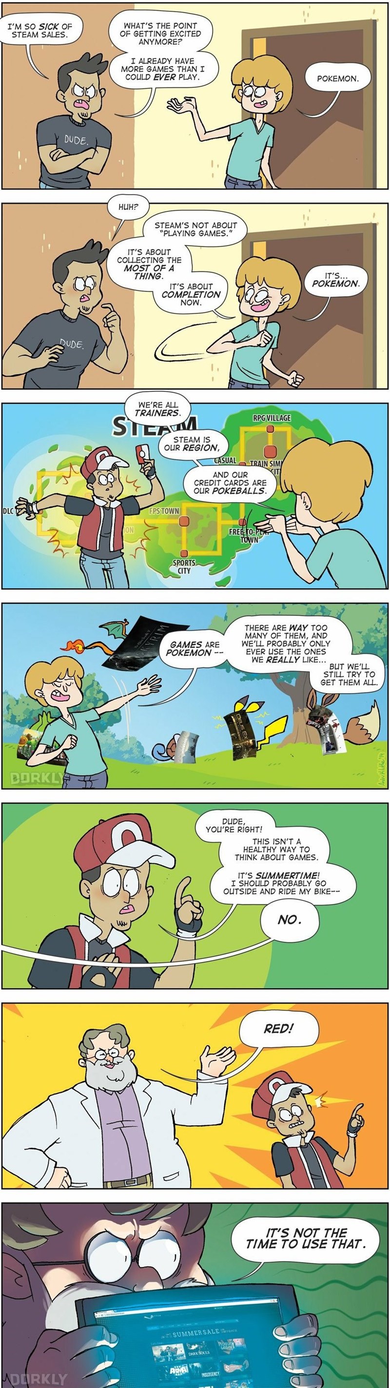 steam,Pokémon,web comics,theory