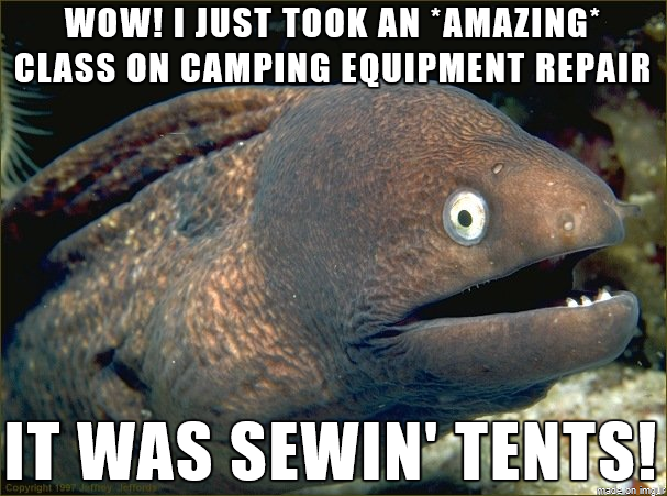 Memes,puns,tents