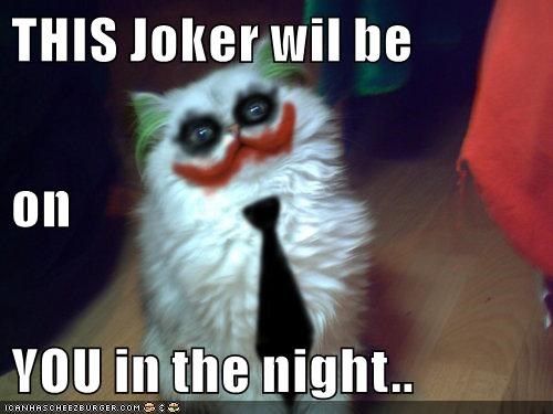 THIS Joker wil be on YOU in the night.. ICANHASCHEEZBURGER.COM :*