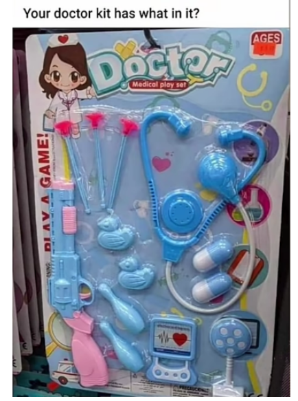 Producto: ¿qué contiene su kit médico? Juego de juego AGES Doctor Medical ¡DLAY UN JUEGO!