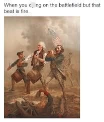 Military person - When you dying on the battlefield but that beat is fire...