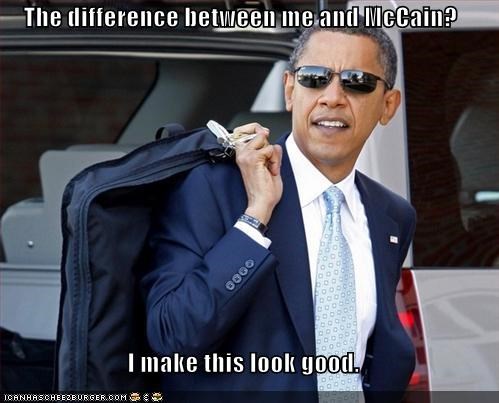 The difference between me and McCain?  I make this look good.