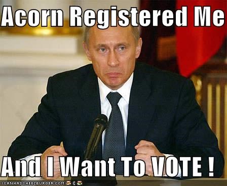 Acorn Registered Me  And I Want To VOTE !