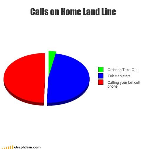 Calls on Home Land Line