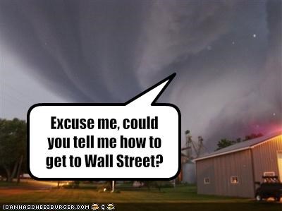 Excuse me, could you tell me how to get to Wall Street?