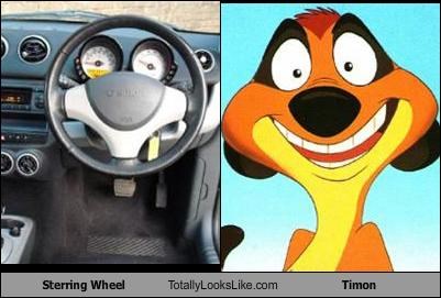 Sterring Wheel Totally Looks Like Timon