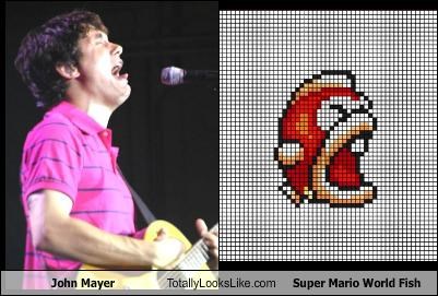 John Mayer Totally Looks Like Super Mario World Fish