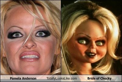 Pamela Anderson Totally Looks Like Bride of Chucky