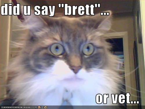 did u say ''brett''...  or vet...