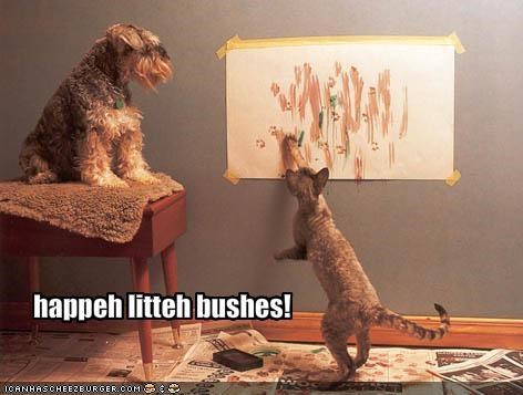 happeh litteh bushes!
