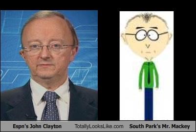 Espn's John Clayton Totally Looks Like South Park's Mr. Mackey
