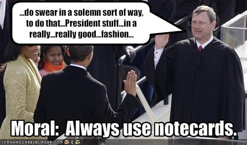 Moral:  Always use notecards.