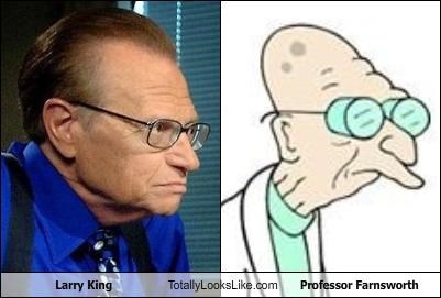 Larry King Totally Looks Like Professor Farnsworth