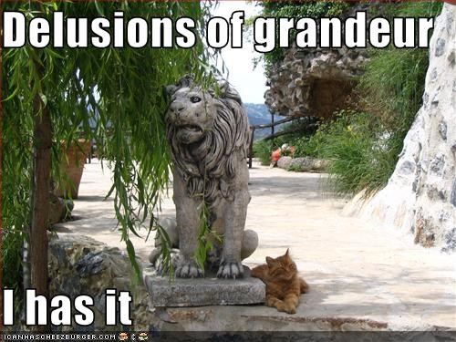 Delusions of grandeur   I has it