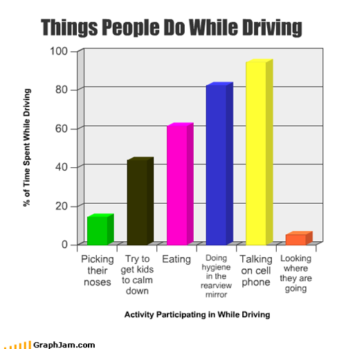 Things People Do While Driving