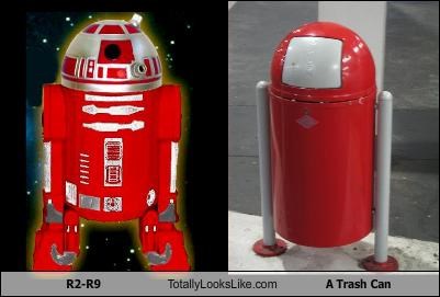 R2-R9 Totally Looks Like A Trash Can