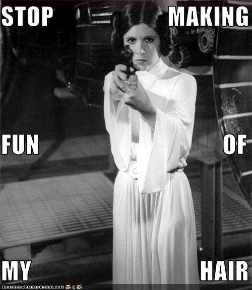 STOP                       MAKING FUN                                     OF MY                                  HAIR