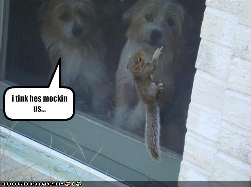 i tink hes mockin us...