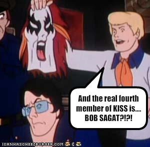 And the real fourth member of KISS is.... BOB SAGAT?!?!