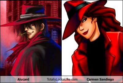 Alucard Totally Looks Like Carmen Sandiego