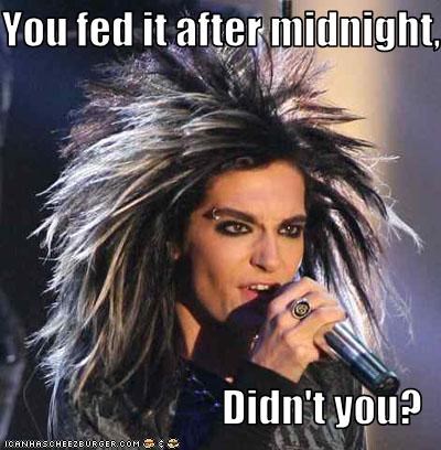You fed it after midnight,  Didn't you?