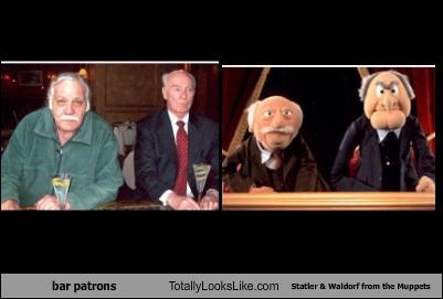 bar patrons Totally Looks Like Statler & Waldorf from the Muppets