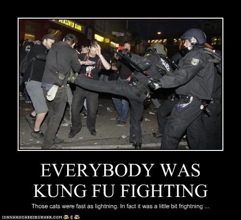 EVERYBODY WAS 
KUNG FU FIGHTING