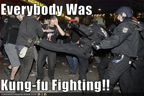 Everybody Was  Kung-fu Fighting!!