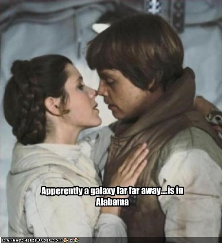 Apperently a galaxy far far away....is in  Alabama