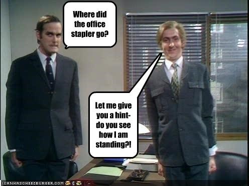 Where did the office stapler go?