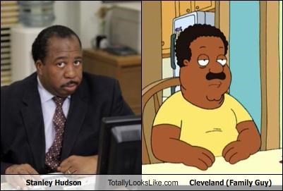 Stanley Hudson Totally Looks Like Cleveland (Family Guy)